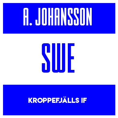Rygnummer for Alice Johansson