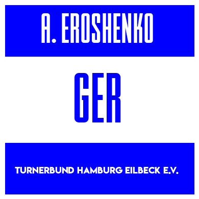 Rygnummer for Alexander Eroshenko