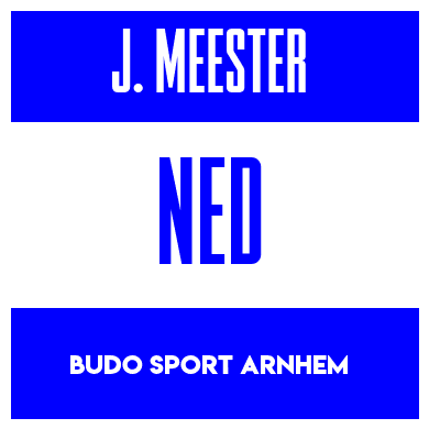 Rygnummer for Jurre Meester