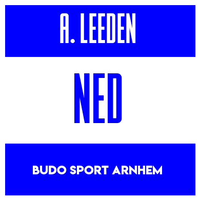 Rygnummer for Aedan Van Der Leeden