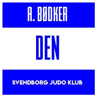 Rygnummer for Anton Moodie Bødker