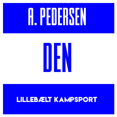 Rygnummer for Alexander Day Pedersen