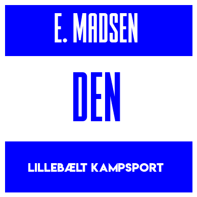 Rygnummer for Elias Boer Madsen