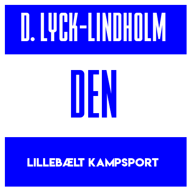 Rygnummer for Daniel Lyck-Lindholm