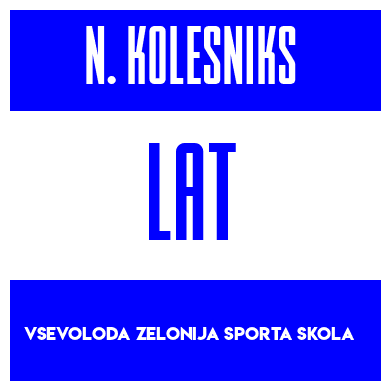 Rygnummer for Nikita Kolesniks