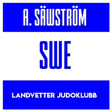 Rygnummer for Alvin Säwström