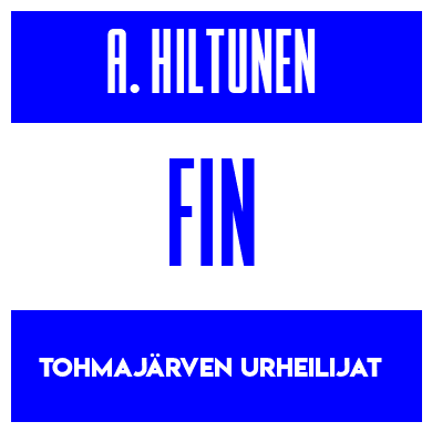 Rygnummer for Aamu Hiltunen