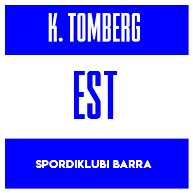 Rygnummer for Karl Kaspar Tomberg