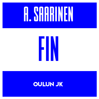 Rygnummer for Aarni Saarinen