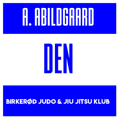 Rygnummer for Alfred Abildgaard