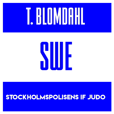 Rygnummer for Tor Blomdahl