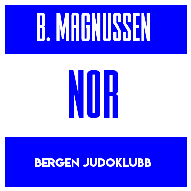 Rygnummer for Bastian Nordskog Magnussen
