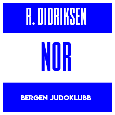 Rygnummer for Rasmus Bjønnum Didriksen