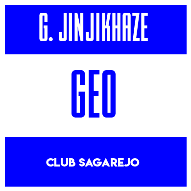 Rygnummer for Gega Jinjikhaze
