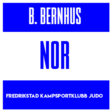 Rygnummer for Bendicte Bernhus