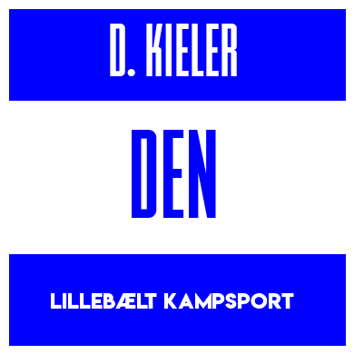 Rygnummer for Daniel Kieler
