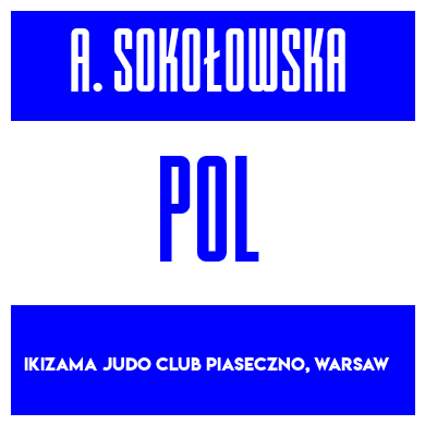 Rygnummer for Aleksandra Sokołowska