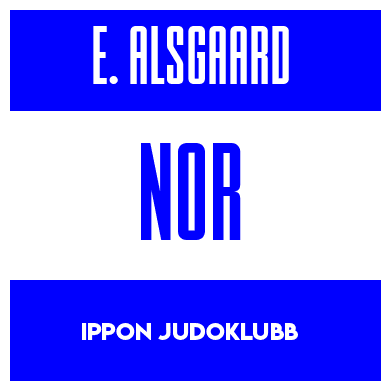 Rygnummer for Erik Alsgaard