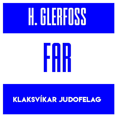 Rygnummer for Hans Jákup Glerfoss